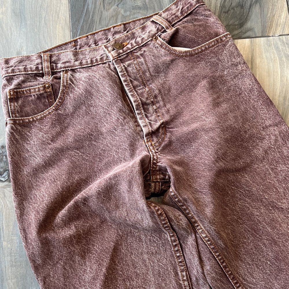 Levi’s 501 brown hand dyed Jeans